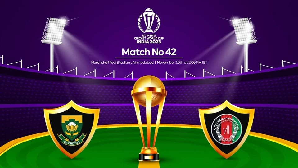 South Africa vs Afghanistan Match 42, ICC World Cup 2023, Dream 11 Prediction, Fantasy Cricket